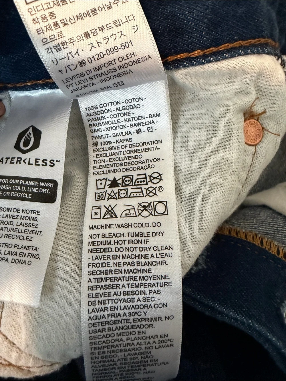 Levi’s 501 button fly straight jeans 32 x 30 dark wash‎ cotton western classic